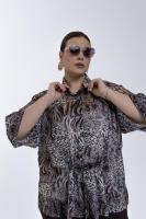 "TERRA" БЛУЗА ВК26-020 Камелия анималистичный