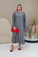 "ЭСВИМИКС" ПЛАТЬЕ 013-01-15 серый/синий