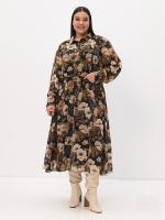 "KR" ПЛАТЬЕ 1800 коричневый