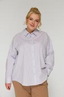 "TERRA" БЛУЗА ОК25-046 Ясмина голубой с белым