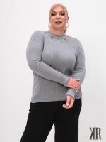 "KR" БЛУЗА 4389 серый
