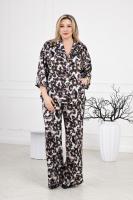 "ЭСВИМИКС" БРЮКИ 006-03-04 бежевый/черный