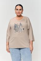 "TERRA" БЛУЗА ОК25-038 Сити бежевый