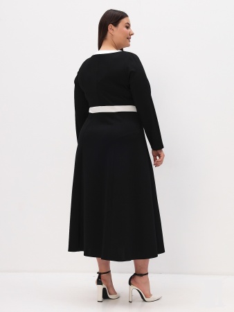 "KR" ПЛАТЬЕ 1796 черно-белый