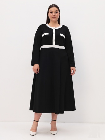 "KR" ПЛАТЬЕ 1796 черно-белый